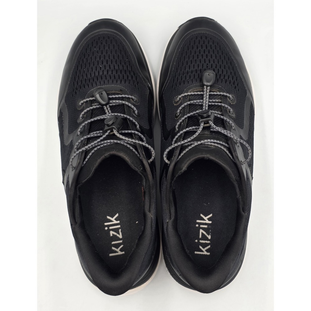 Kizik London Mens 11 Wide D Black Hands Free Slip On Comfort Walking Sneaker - Picture 9 of 11